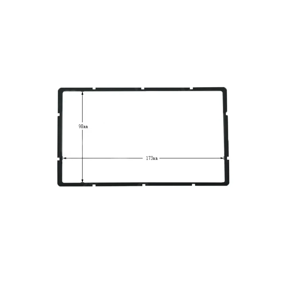 Car Frame 2DIN Auto Radio Player Decorative Frame Panel Set Suitable For Double DIN Dashboard Radio Player Replacement