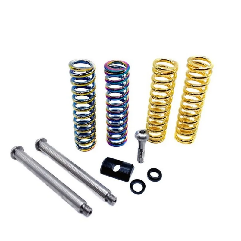 Titanium Dual Spring Front Shock Absorber for Birdy 3 Suspension P40 R20 GT CITY Folding Bike Front Suspension Strut