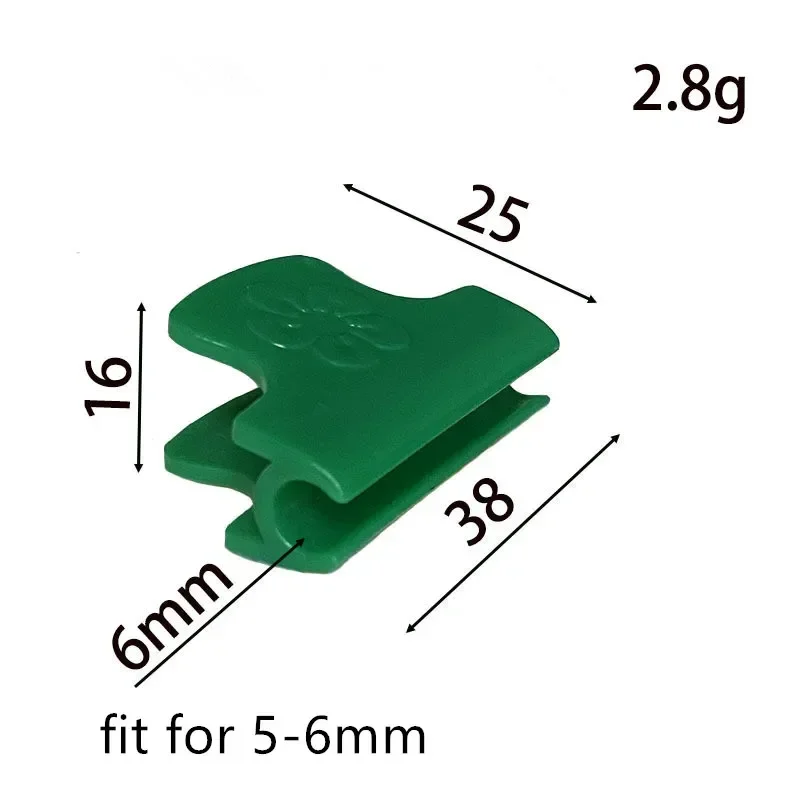 Greenhouse Pipe Clamps Clips, Plant Stakes, for Outer Shed Film, Row Cover, Shading Netting, Tunnel Hoop Clips