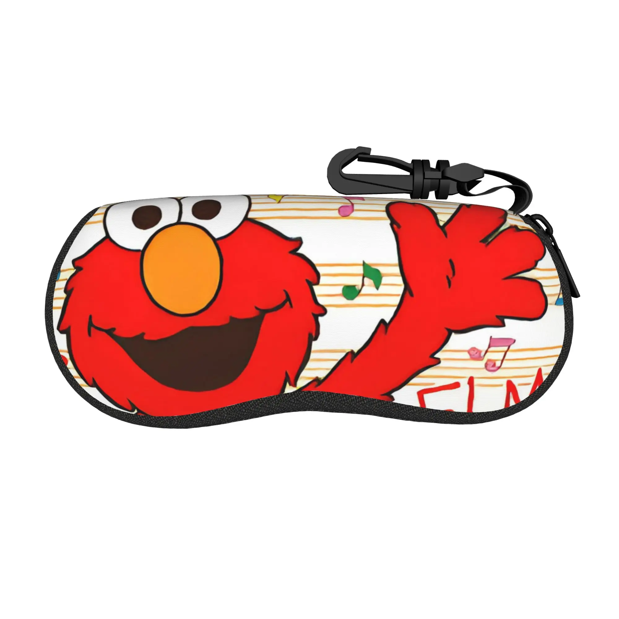 Sesamed Glasses Case Men Women Waterproof Zipper Cute Elmo Glasses Protector Ultra Glasses Box