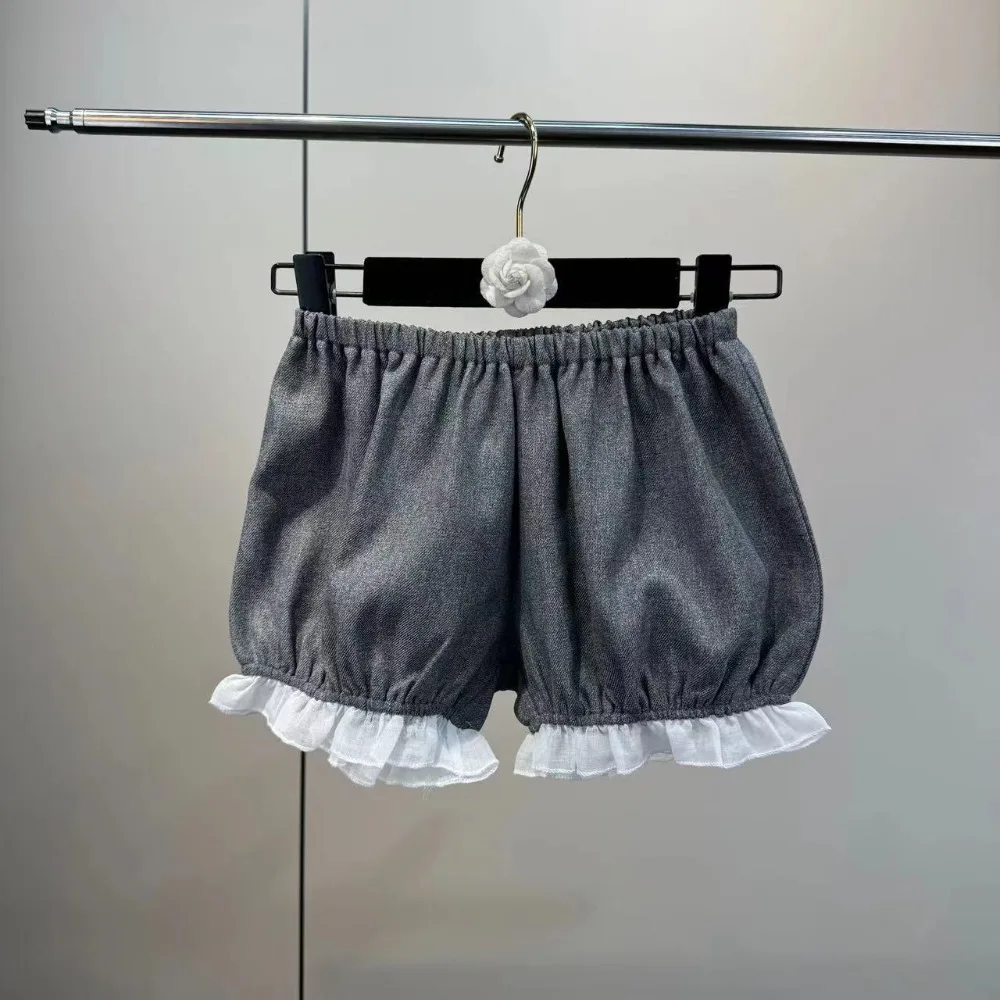 High Street 2pcs Set Women's Spring/Summer New Retro Sweet and Spicy Style Bow Skirt with Strapless Skirt and Shorts Set