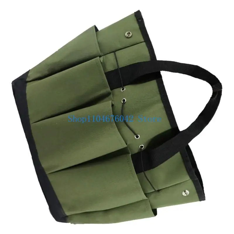 652F Oxford Fabric Garden Tool Storage Bag With Multiple Pocket For Easy Organization