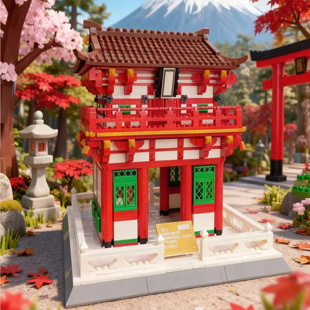 

Ceative Ideas 2409pcs Janpan Kiyomizu-dera Model Building Blocks Street Views Masterpieces Set Decoration Gifts