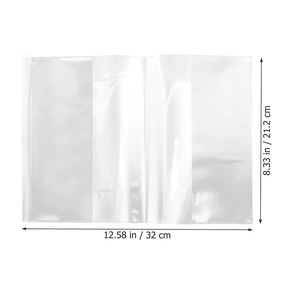 20 Buah Sampul Buku Plastik Lengan Pelindung Bening untuk Buku Teks Buku Catatan Penggunaan Sekolah Sampul Buku Tahan Lama