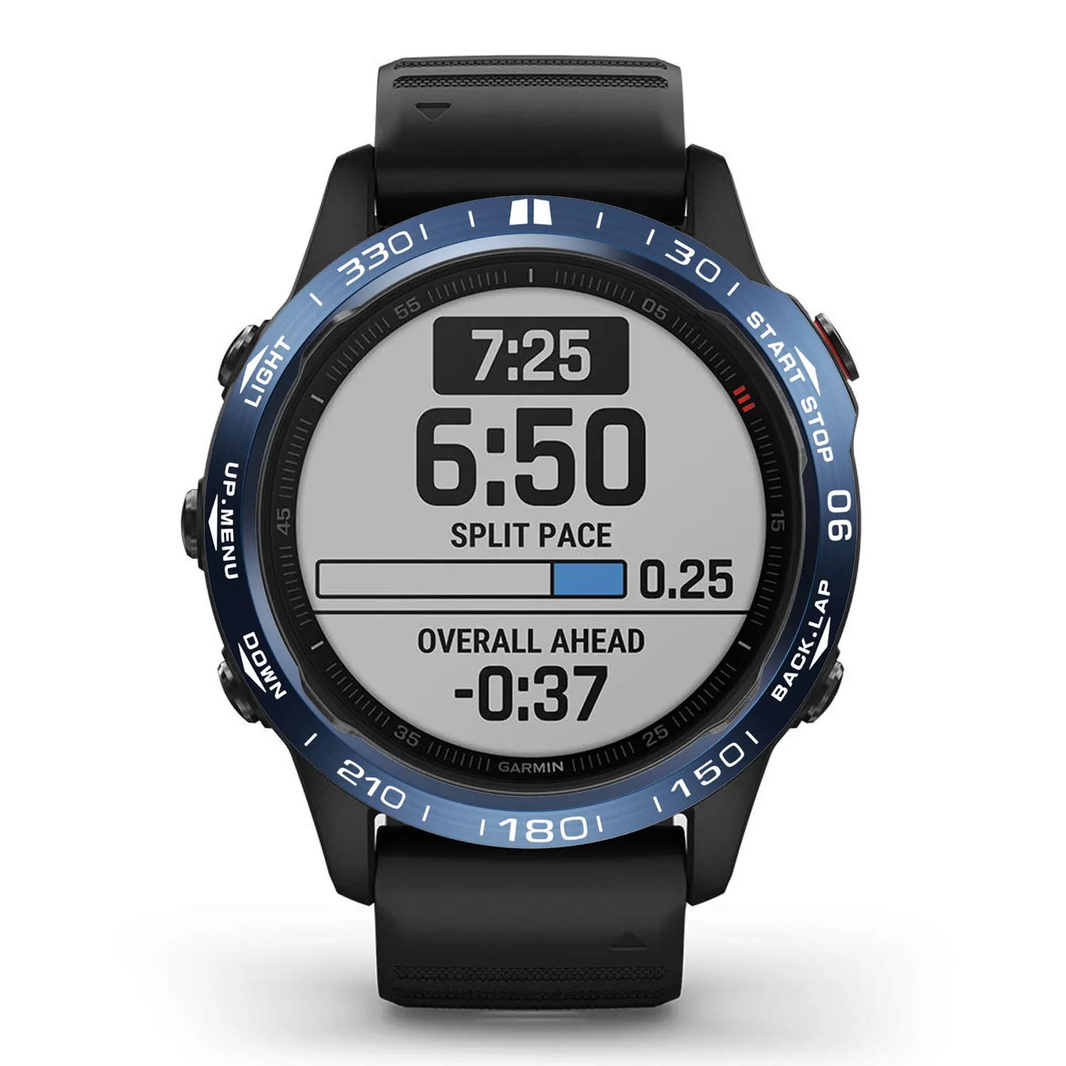 For Garmin Fenix6 Fenix 6X Watch Fenix6X Pro Stainless Steel Scale Ring Bezel Dial Metal Protective Cover Black Silver Blue view 4