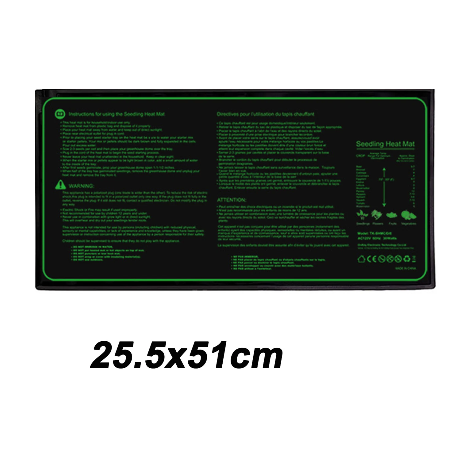 

Plant Heating Pad Adjustable Temperature for Tropical Seed Seedling Constant Temperature Cultivation Germination for Garden