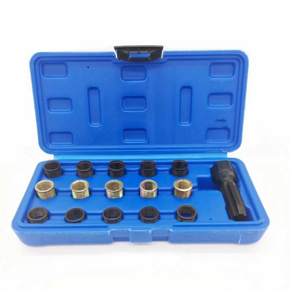 

Spark plug thread repair tool 16pc spark plug repair tool set M14 * 1.25 inner hole repair tool