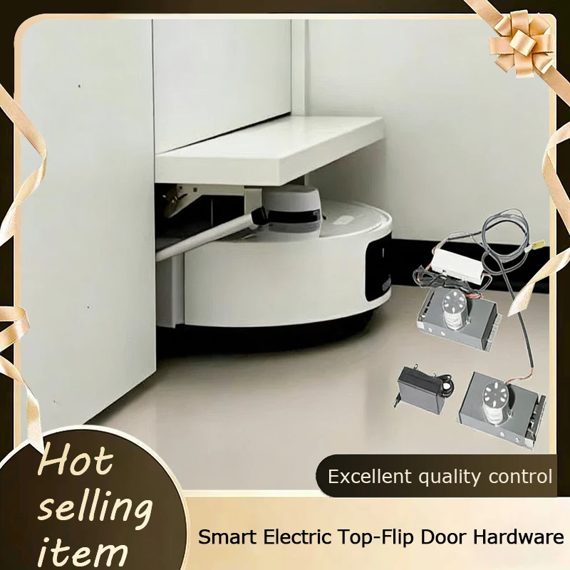 Robot Vacuum Automatic Flip Up Door Opener Mi Smart Linkage Hardware Hinge Electric Micro Linear Actuator for Cabinet