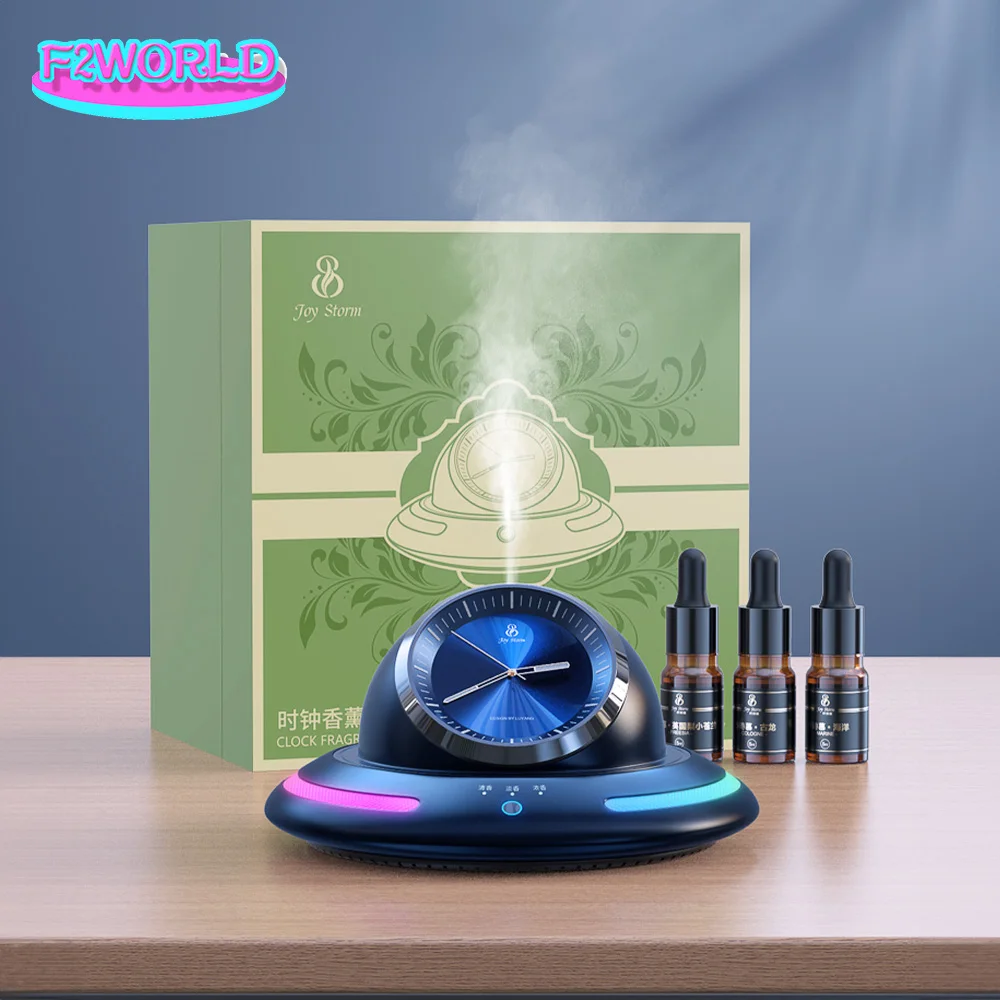 Car perfume Intelligent Clock Diffuser Car Air Purifier Fragrance For Car Aromatherapy Instrument perfume Car Accessory