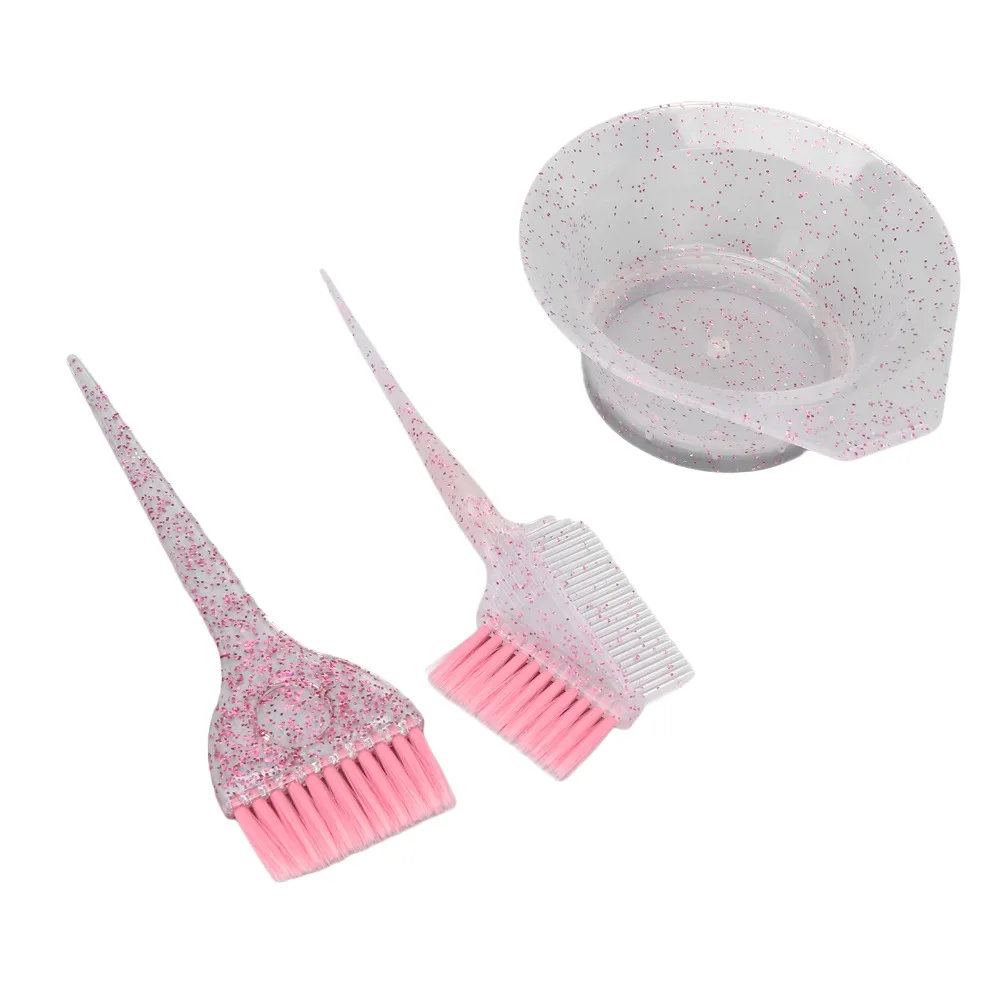 Double-sided Comb Hair Dyeing Brushes Angled Comb Soft Bristle Brush Hair Barbers Coloring Brush Blue Professional