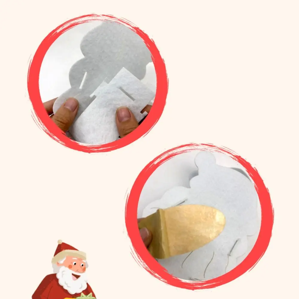 Tecido não tecido diy saco de doces de natal presente boneco de neve diy saco de natal brinquedo pai natal papai noel portátil elk bolsa natal