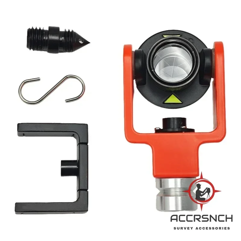 ACCR ADS102A,Mini Prism Reflector Surveying Peanut for Japanese System and Trimble Total Station with Central Round Bubble Level