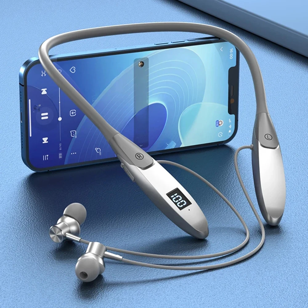 

400mAh Wireless Bluetooth Earphones Sports Running Headset Neckband Sport Earbuds with Microphone Blutooth Headset 2024 New