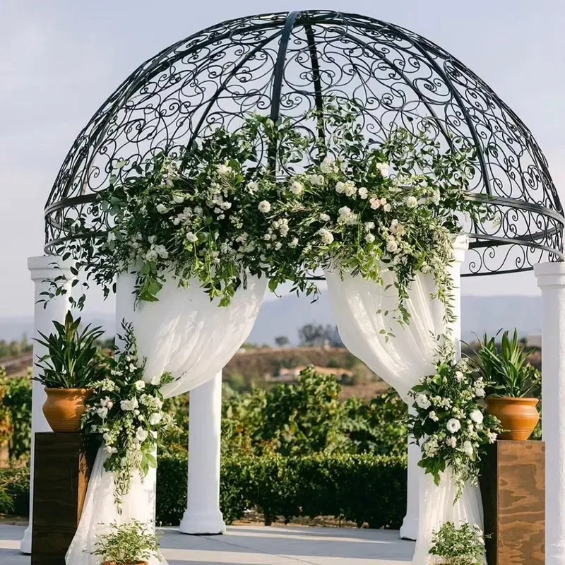 All Season Iron Frame Waterproof Outdoor Terrace With Retractable Roof For Garden Use
