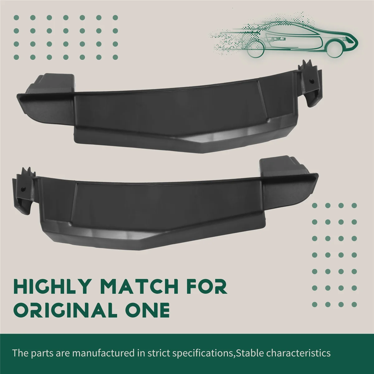 1 paio di copertura per staffa paraurti anteriore inferiore per auto LHD per Porsche Panamera 970 2010-2016 L 97050555301 R 97050555401