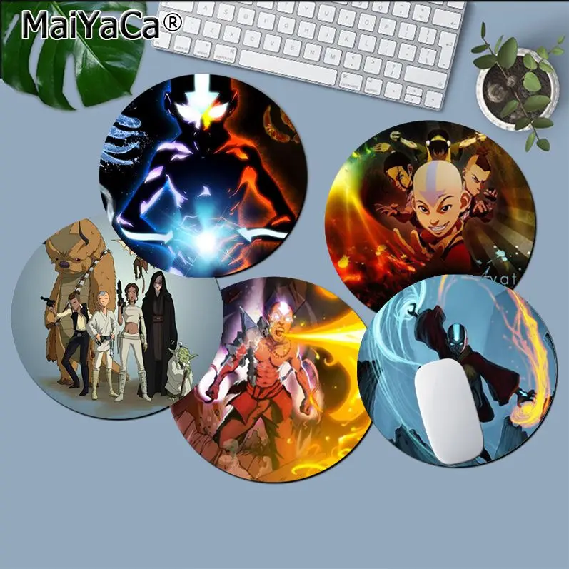 

Anime Avatar The Last Airbender Non-slip Round Office Computer Desk Table Keyboard Big Mouse Pad Laptop Cushion Desktop Mat
