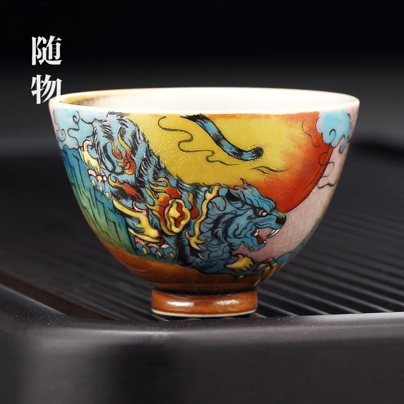 Chaishao HigH-end Hand-painted Master Pure Handmade Single Personal Use Jingdezhen CeramiC Cup, Bowl, Tea