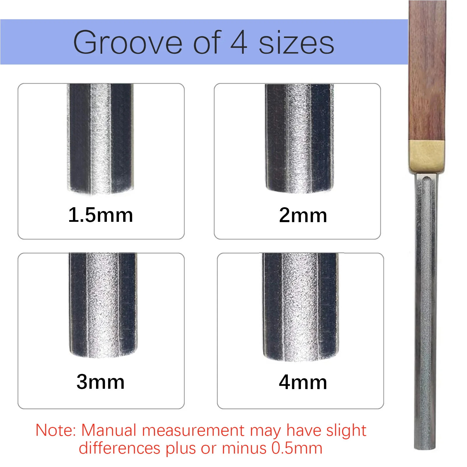 Diamond Guitar Fret File Guitar Fret Dressing File Extra Narrow Narrow Medium Wide 4 Edges with 2pcs Fretboard Guard Luthier Too