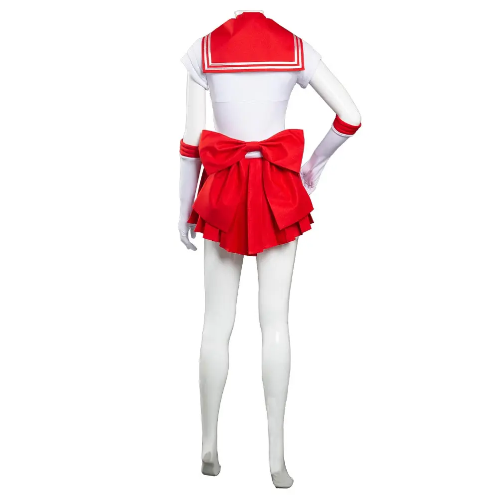 Hino Rei Cosplay Anime Sailor Mars Cosplay Fantasia Costume Disguise For Women Girls Dress Headband Halloween Carnival Suit