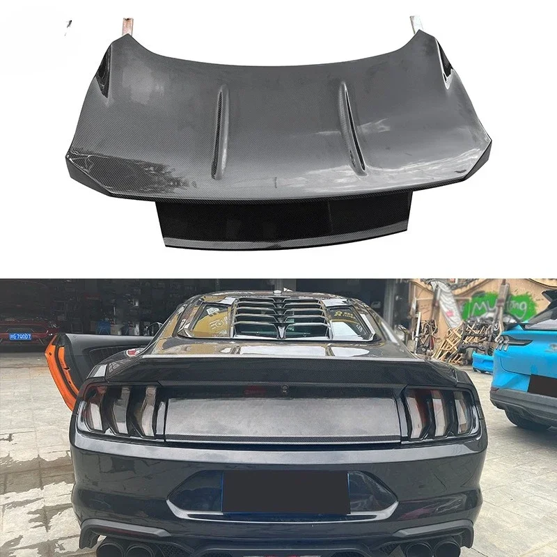 

Suitable For Ford Mustang Mustang Carbon Fiber Tail Cover Modified Luggage Cover Tail Cover Trunk Surrounded