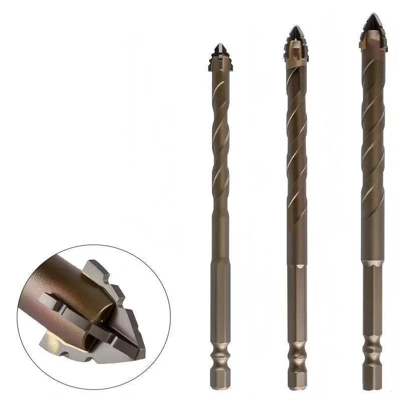 

Ультратвердая зубчатая эксцентриковая дрель с высоким и четвертым краем для сухого сверления керамической плитки, стекла, мрамора, бетона, нержавеющей стали