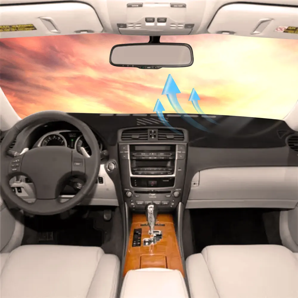 For Lexus IS250 IS350 2006 2007 2008 2009 2010 2011 Car Dashboard Cover Pad Anti-Slip Leather Car Interior Dash Board Mat Carpet
