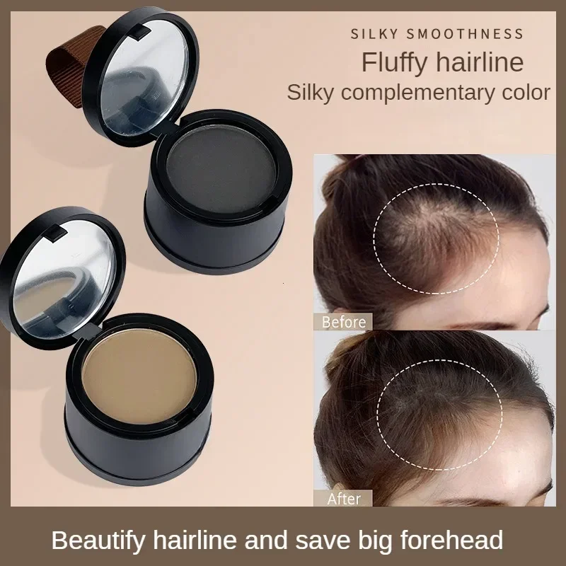 1pc Haaransatz Reparatur Füll pulver mit Puff flauschigen dünnen Puder Pang Linie Schatten Puder Stirn Haar Natura Make-up Concealer