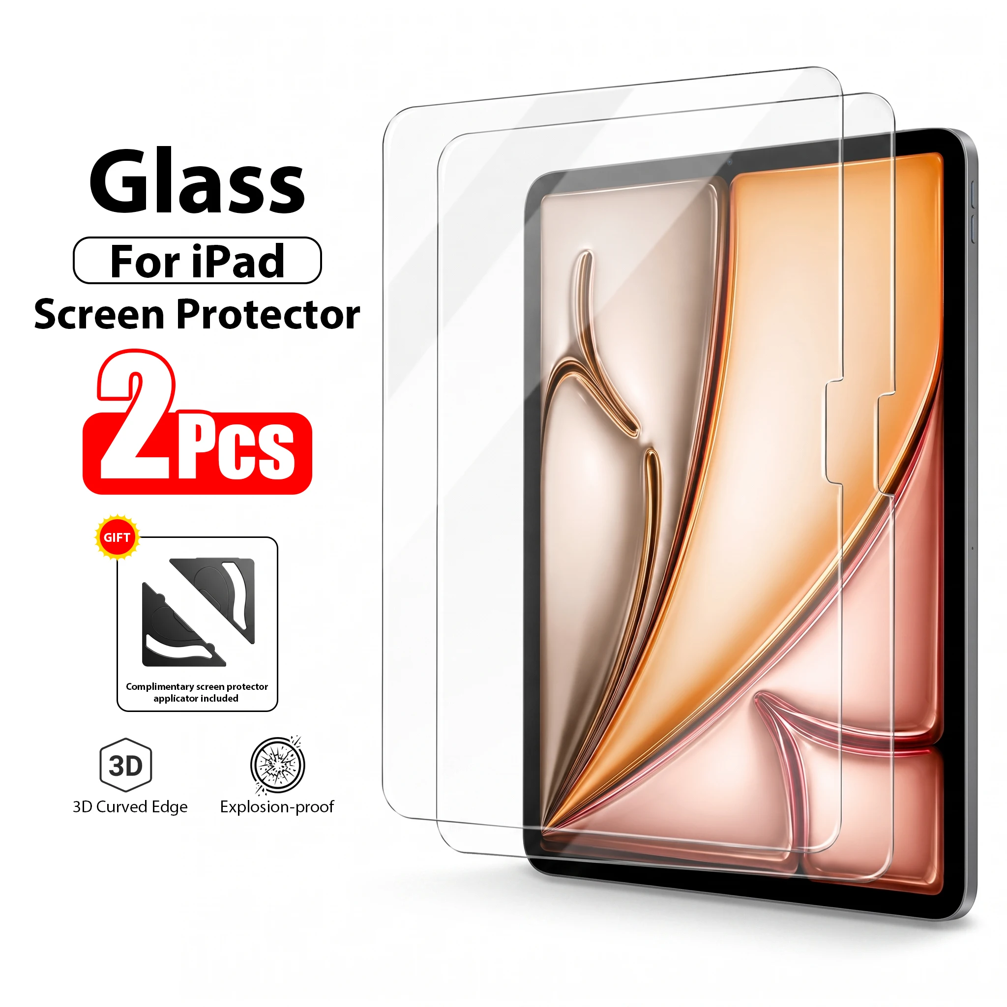 �y�Z�[�����ziPad Air 11 M4 M3 M2 5 4 Pro 13 M5 12.9�C���`�p�����K���X�X�N���[���v���e�N�^�[ 11th A16 10 9 9th 10th Gen mini 7 6 �ی�t�B����