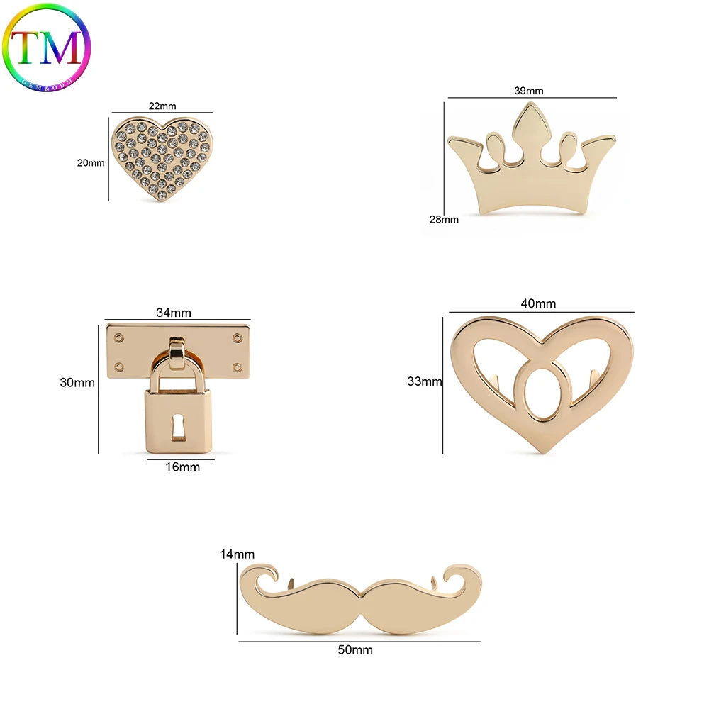 Metal Buckle Hanger Clasp Ring Buckles For Fashion Shoes Clip Clasp Bag Garments Hardware DIY Leather Craft Accessories