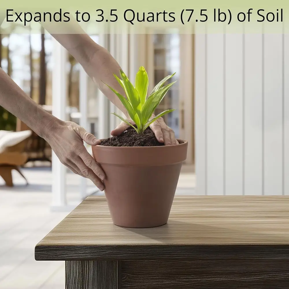 Potting Soil for Indoor Plants - Expands to 3.5 Quart (7.5 lb) | Perfect for General Houseplants, Herbs, and Bonsai Trees - Expa