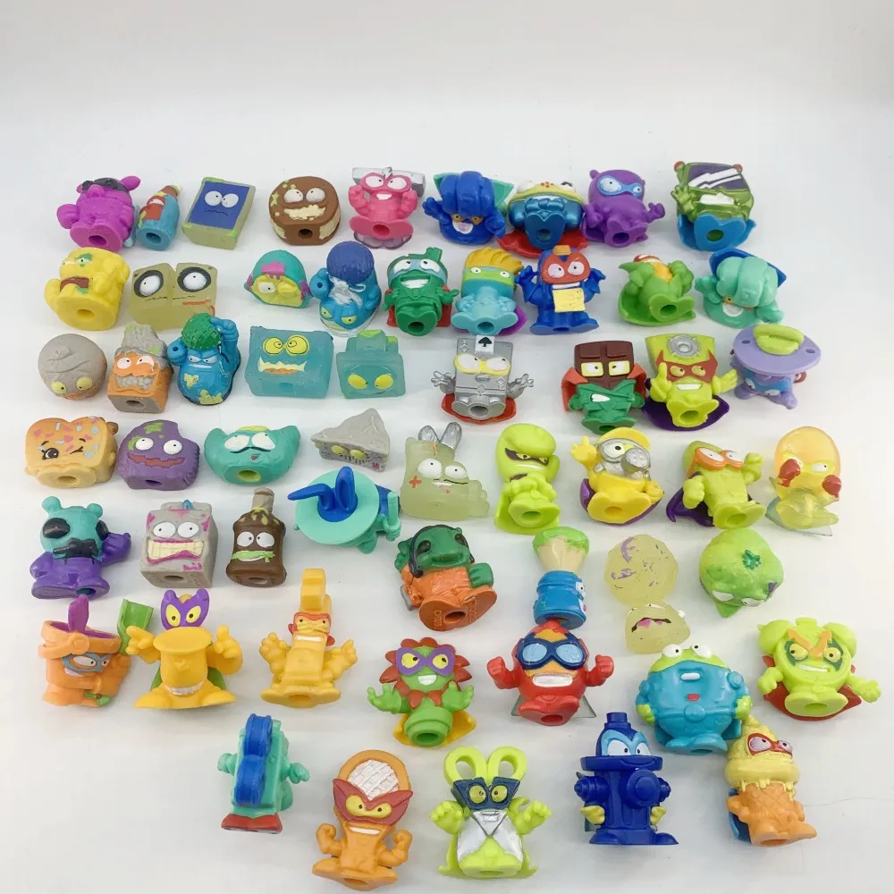 20-40pcs Trash Dolls Pack Mixed Superzings Action Figures Cute Grossery Gang Garbage + Superthings Model Toys for Kids Gift