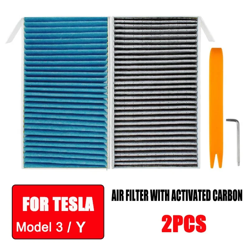 

for Tesla Model 3 Y Air Cabin Filter Conditioner with Activated Carbon Replacement Cabin Air Conditioning Car Accessories ModelY