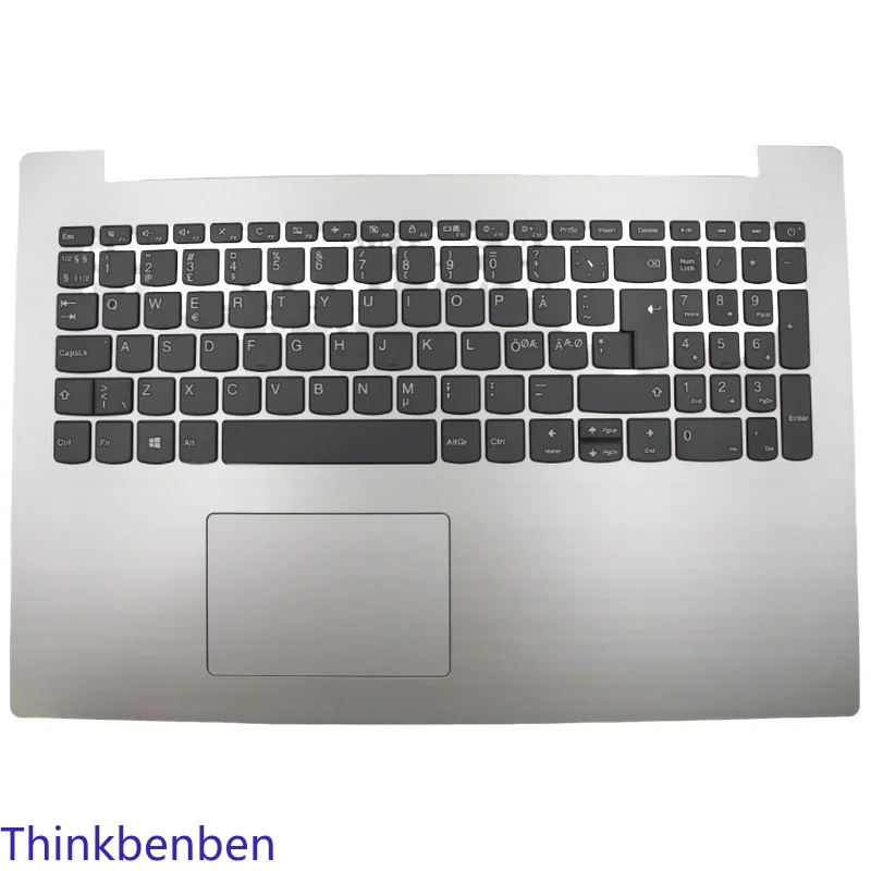 NDC Nordic Keyboard Platinum Grey Upper Case Palmrest Shell Cover For Lenovo ideapad 330 15 IGM AST IKB 5CB0R16679