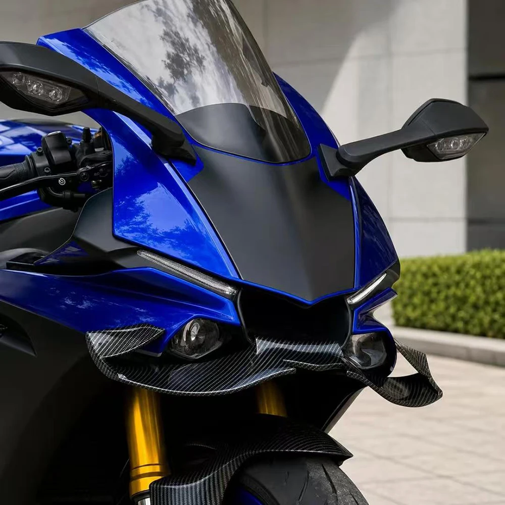 For YAMAHA YZF-R1 YZFR1 2015-2019 Front Spoiler Lower Spoiler Lower Lip R1 GP Wing Downforce Naked Frontal Spoilers