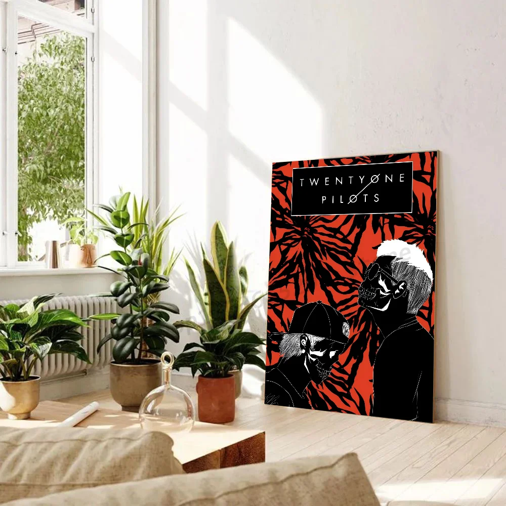 1pc Twenty One Pilots Classic Vintage  Poster Paper Print Home Living Room Bedroom Entrance Bar Cafe Art Painting Decoration