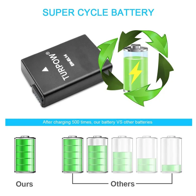 2000mAh EN-EL14 EN-EL14A ENEL14 Battery for Nikon D3100 D3200 D3300 D3400 D3500 D5600 D5100 D5200 P7000 P7800&USB Dual Charger