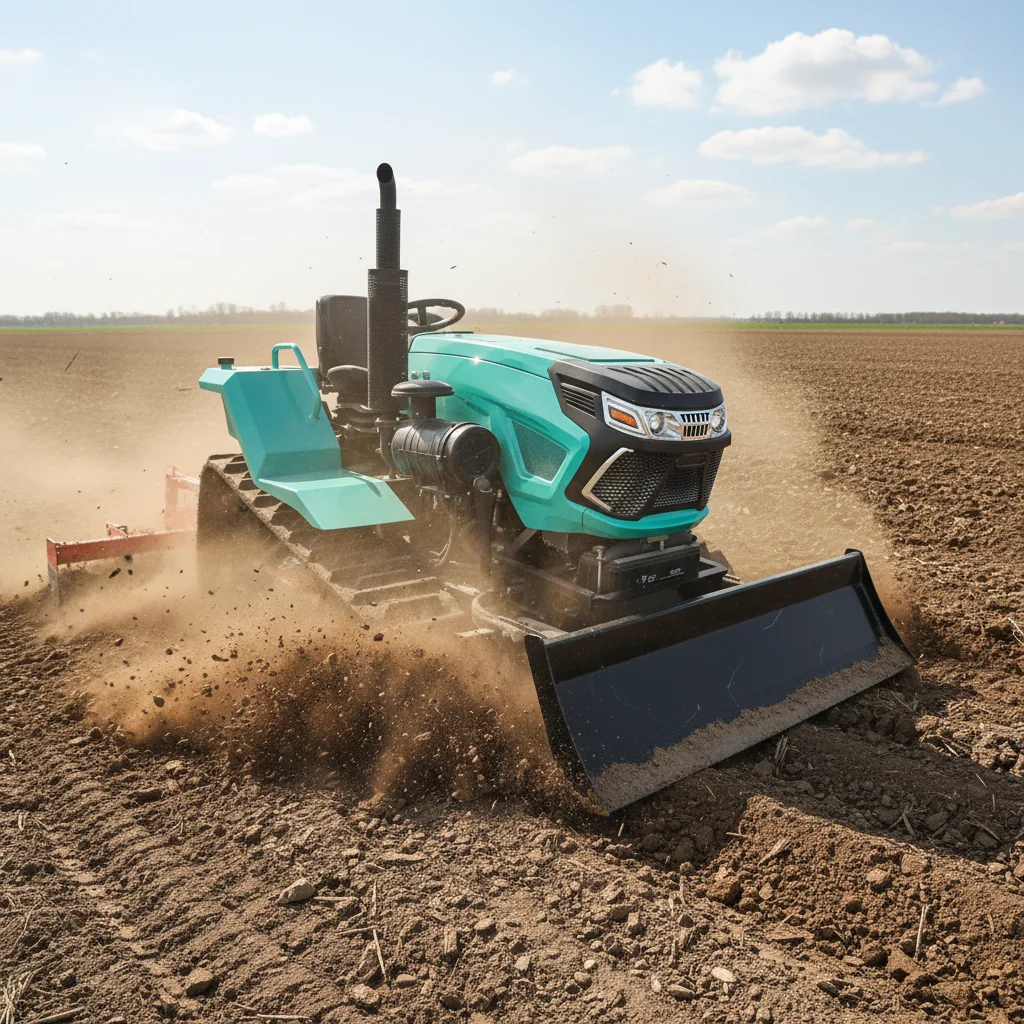 

35HP Waterproof Crawler Tractor With Front Loader Multi Functional Attachments For Farm Garden EPA