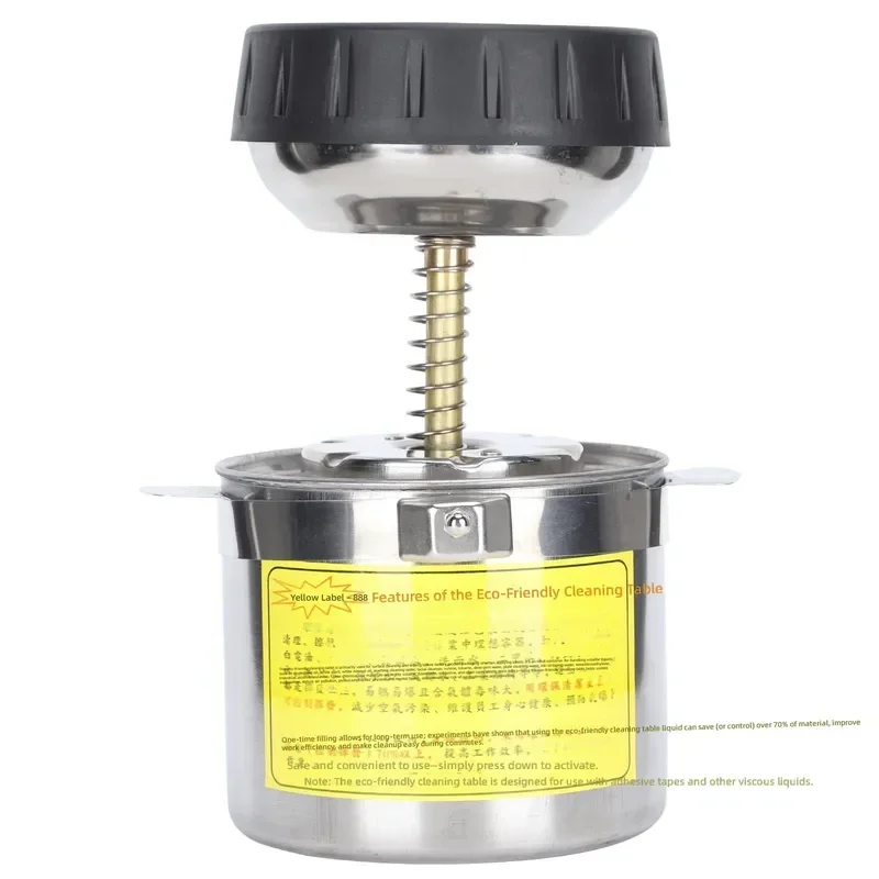 1.2L Stainless Steel Hydraulic Pump Dispenser, Liquid Soap Hand Sanitizer Bottle & Cleaning Device