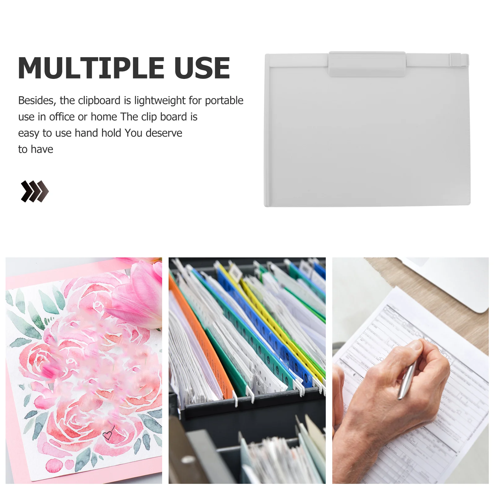 

A4 Clipboard Multi-Function Portable Writing Board Office Document Organizer Conference Clip Board Doctor Accessories
