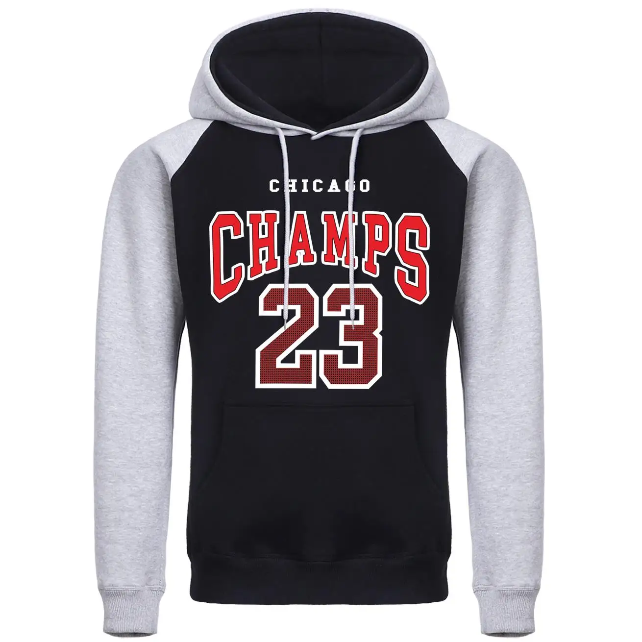 Chicago Champs 23 Print Men Hooded Harajuku Oversize Hoodies Fashion Fleece Hoodie Autumn Soft Raglan Clothing