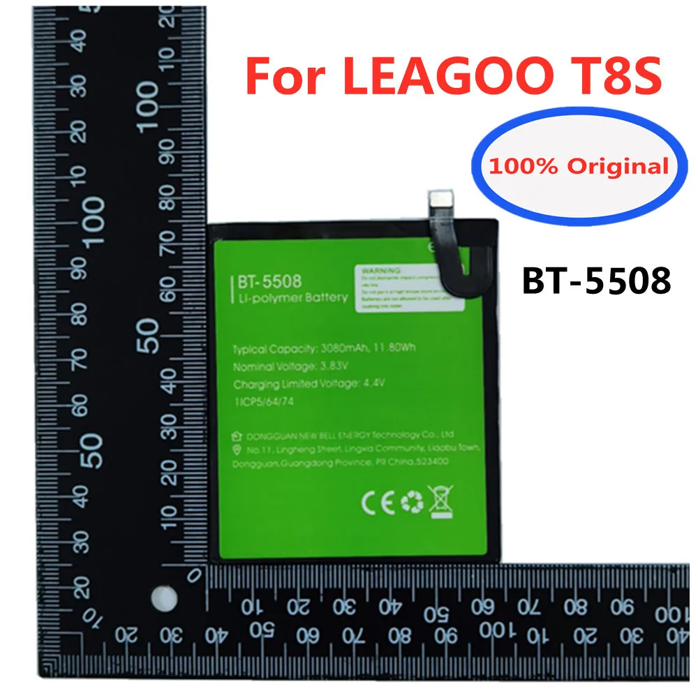 

Original 3080mAh BT-5508 Mobile Phone Battery For LEAGOO T8S BT5508 High Quality Replacement Battery Batteria +Tracking Number