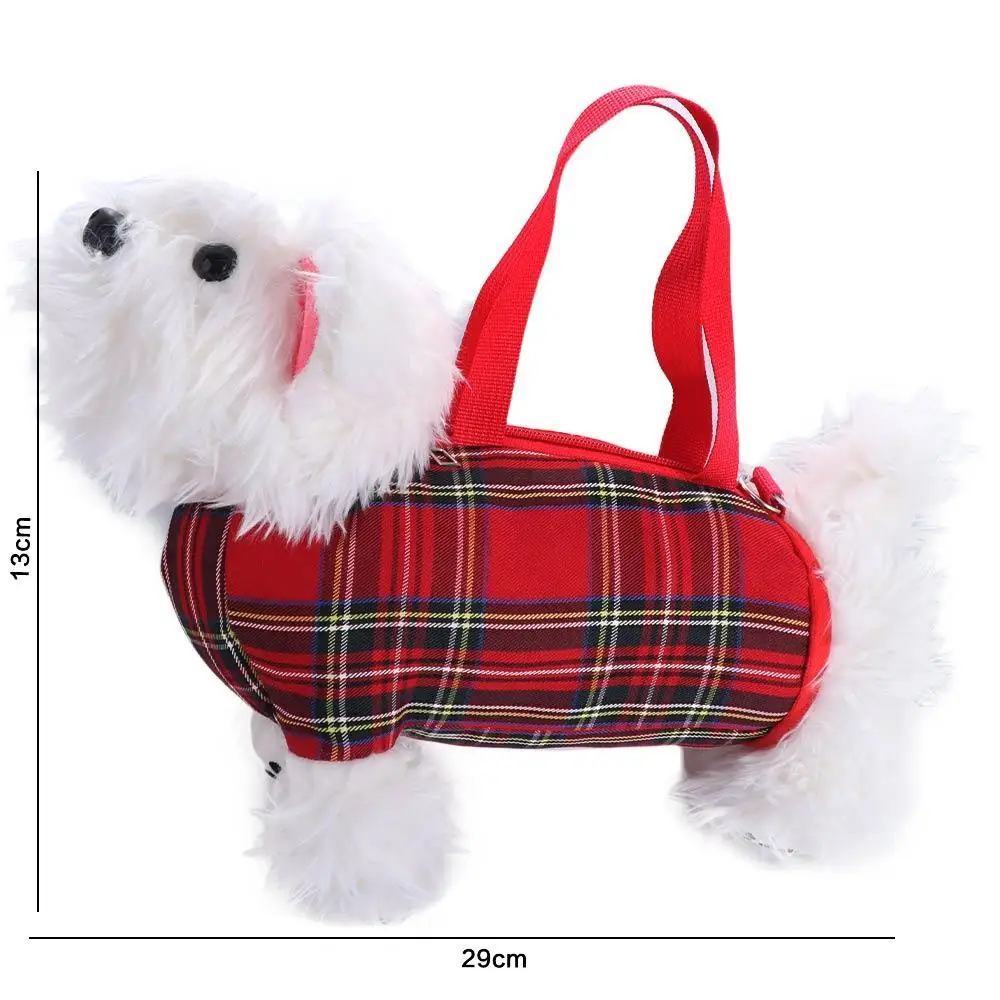 Casual Soft West Highland White Terrier Bag Animal Creative Plush Puppy Crossbody Bag Handbag Kawaii Dog Shoulder Bag Students