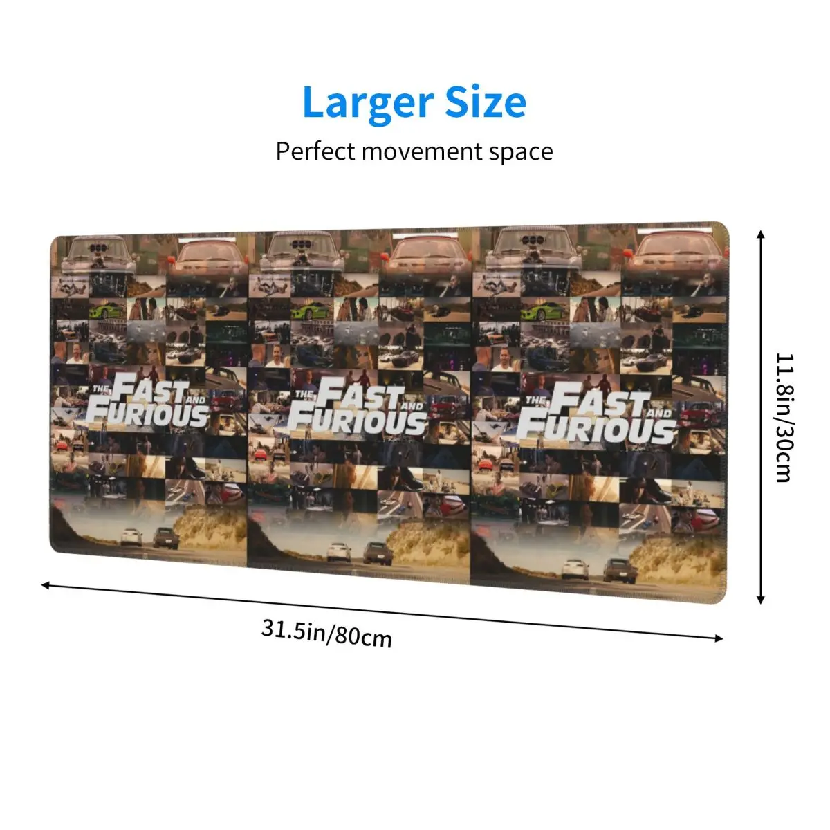 Large Mouse Pad Fast And Furious Legends Tribute Gamer PC Laptop Mats Keyboard Carpet Computer Gaming Office Desk Mat