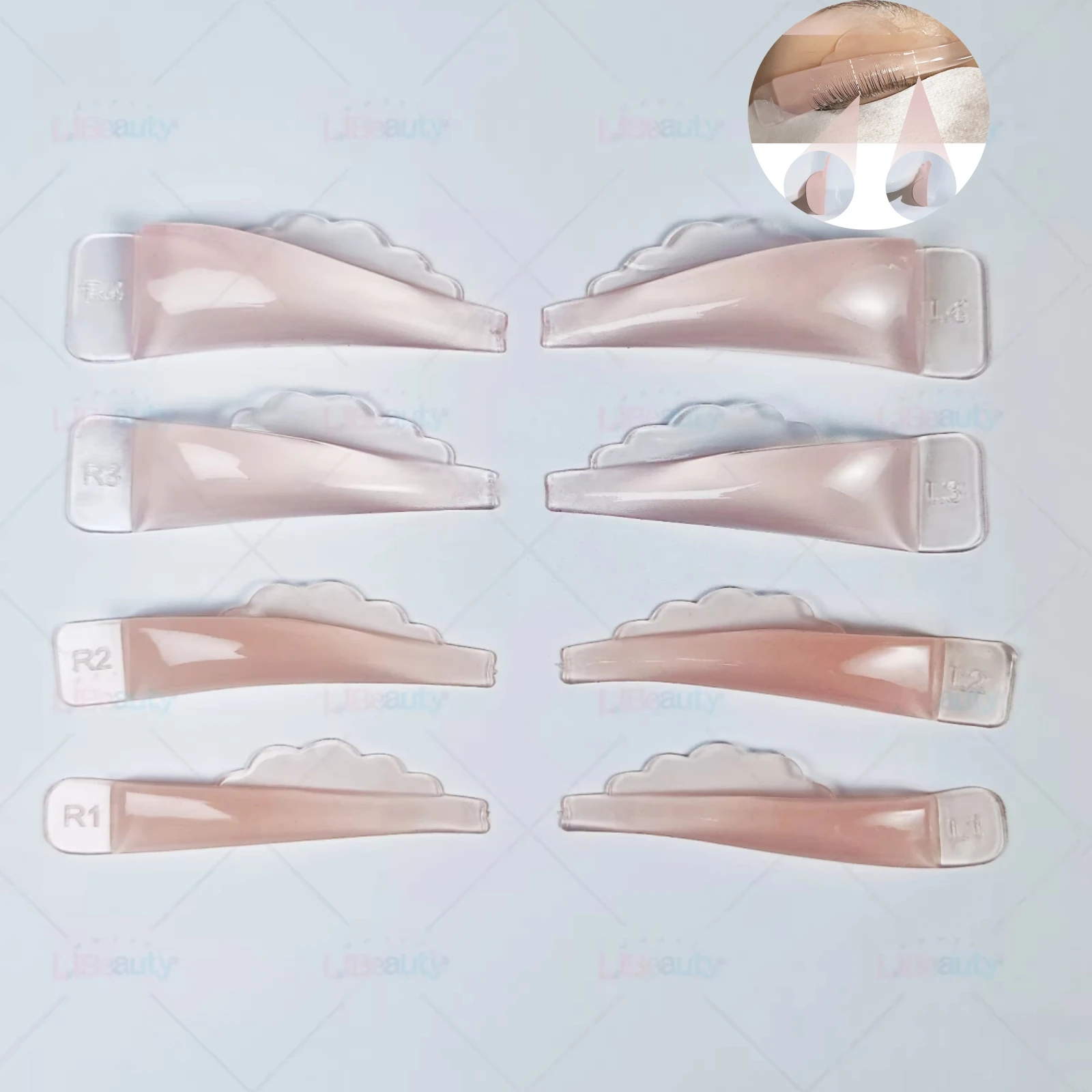 Libeauty Glue Free Silicone Eyelash Perm Rod Sticky Lash Lift Pads Lifting 3D Eyelash Accessories Applicator Makeup Tools