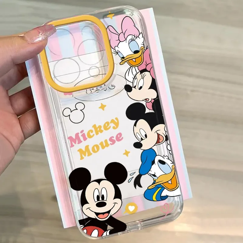 Mickey minnie clear space telefon hülle für huawei p 30 50 pro lite nova 5 6 7 9 7se pro 5g transparente abdeckung