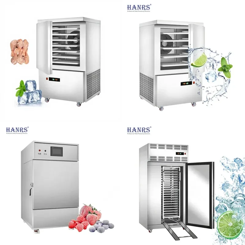 Industrial Air Cooled Quick Freezer Digital Control for Haners SD-5 Model Automatic Defrost Commercial 5-Layer Rack