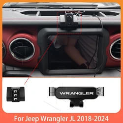 Car Mobile Phone Holder For JEEP wrangler 2018-2024 Adjustable Special Mobile Phone Holder GPS Base Mount Stand Accessories