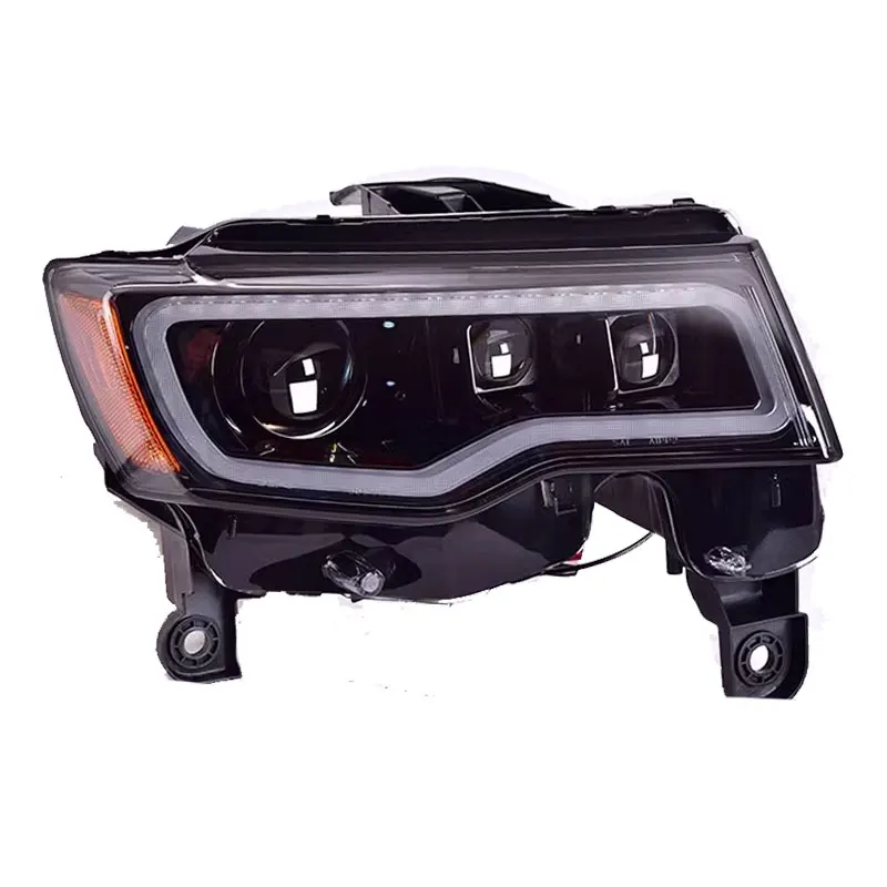 Car Styling for JEEP Grand Cherokee LED Headlight 2014-2021 Headlight Grand Cherokee DRL Turn Signal High Beam Angel Eye Project