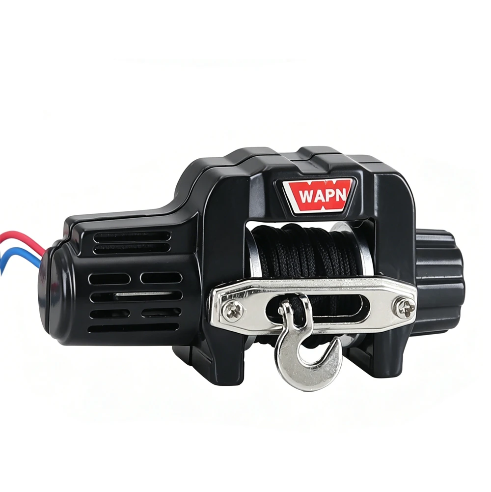 for 1/18 TRX4M 1/24 SCX24 RC Crawler Car Simulation Metal Automatic Winch  Upgrade Part Accessory