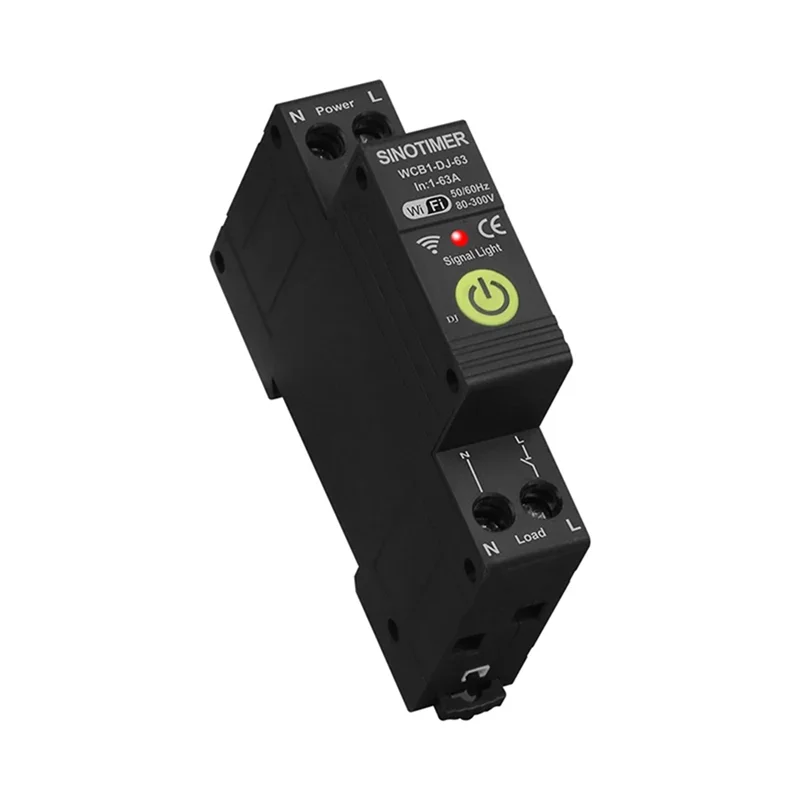 

A17Z SINOTIMER WIFI Overvoltage And Undervoltage Protector Photovoltaic Bidirectional Energy Meter KWH Metering Time Switch